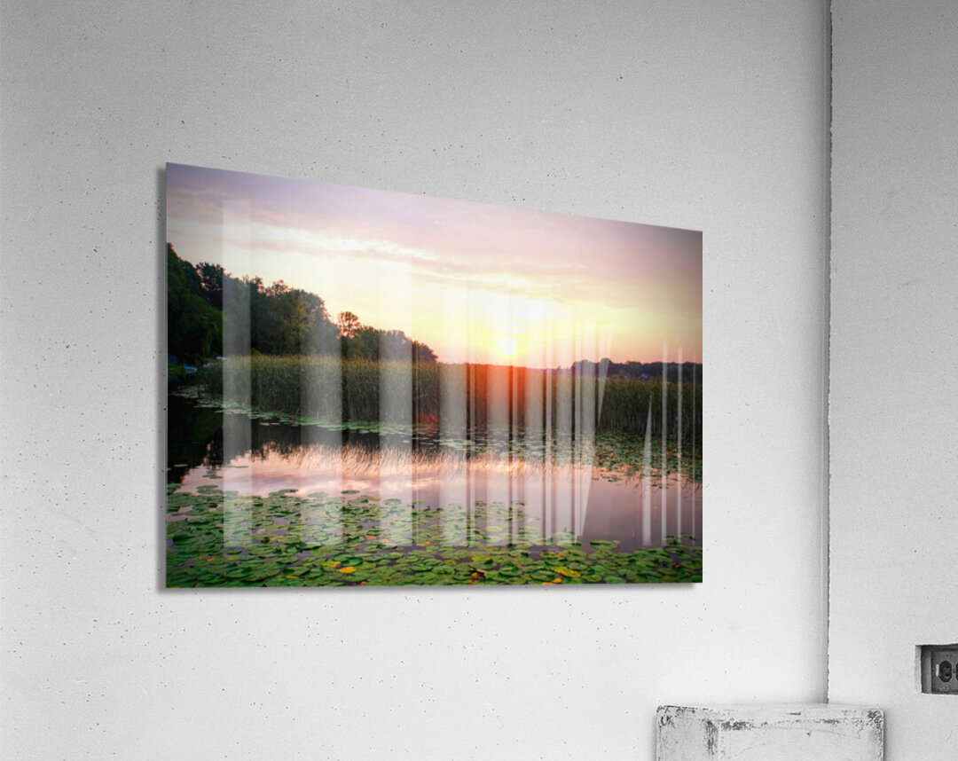 Over Lilyglass Waters: A Dawn Reawakens Acrylic Print