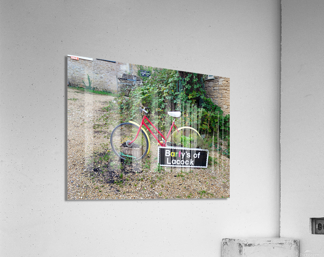 Pedaling Billboard    Acrylic Print