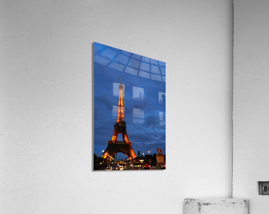 Eiffel Tower at Night 2 Acrylic Print
