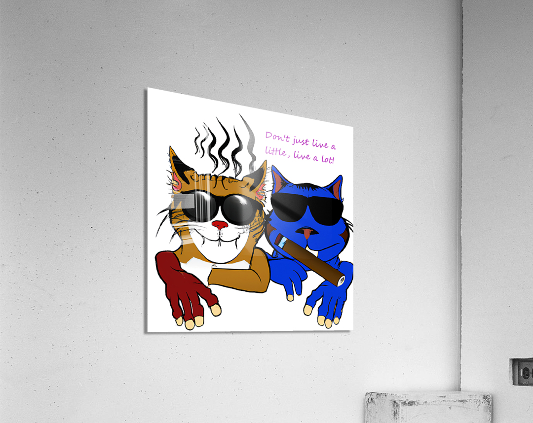 BadCatz High Selfie Acrylic Print