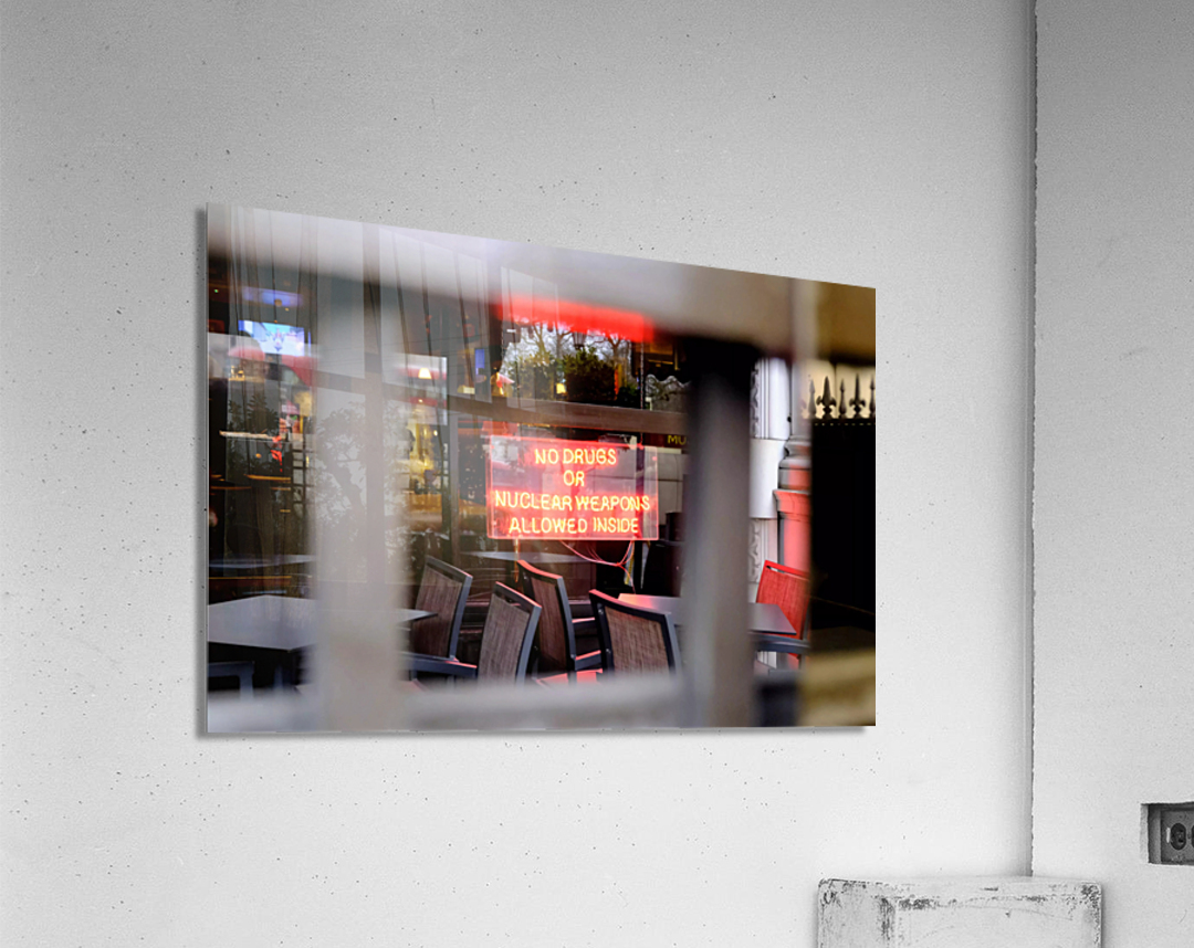 A Hard Rule at this Cafe 2 Acrylic Print