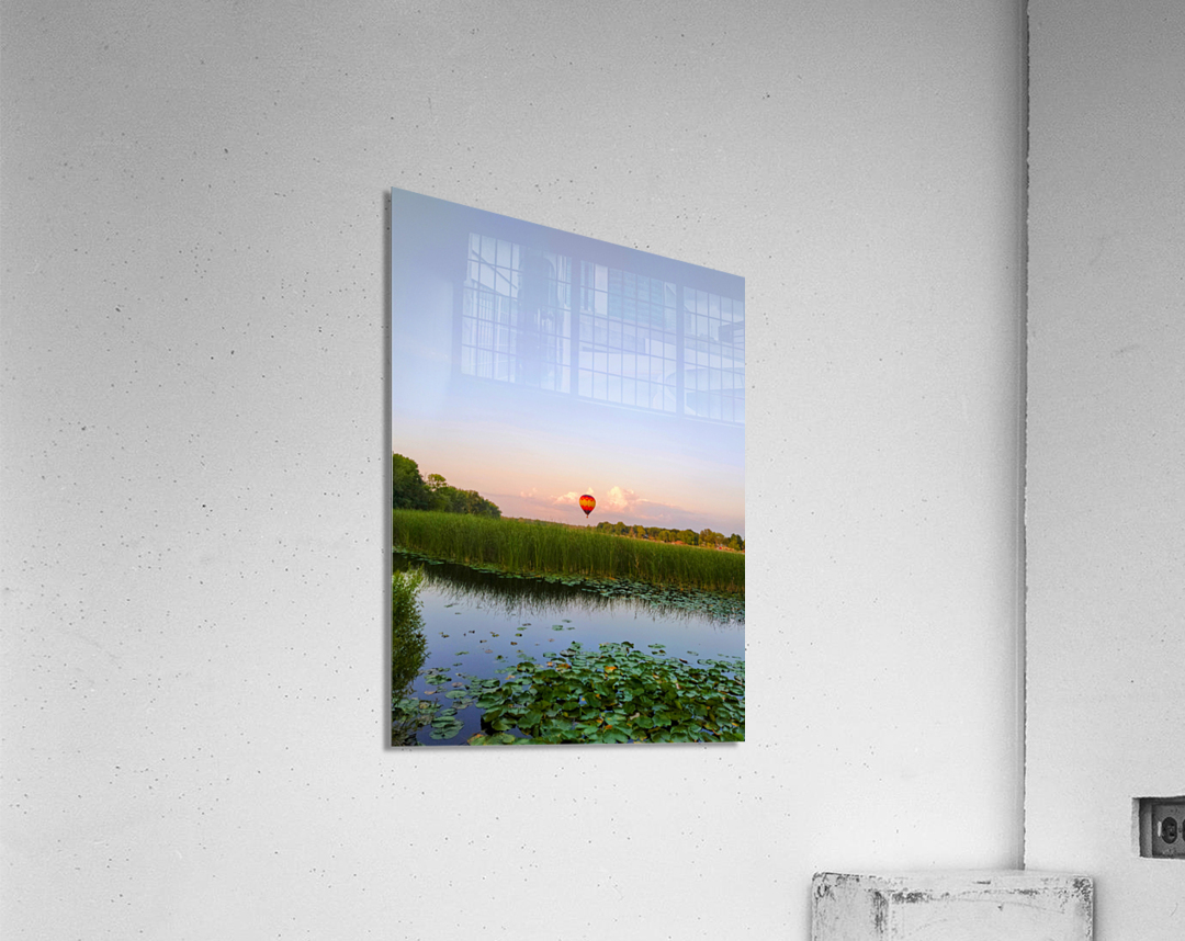Balloon Over Long Lake Acrylic Print