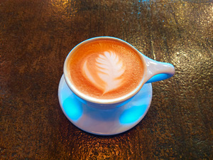 Frothy Feather Lavender Vanilla Latte