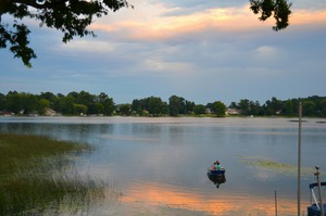 Family Fishing on the Lake