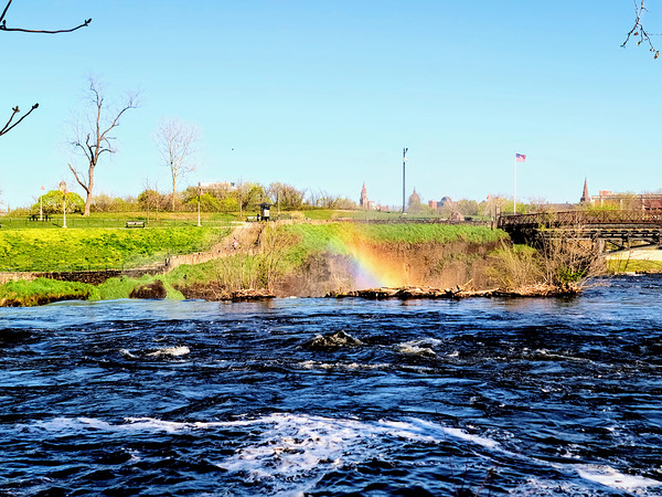 Water Dreams in Color: A Moment Beneath the Falls Print