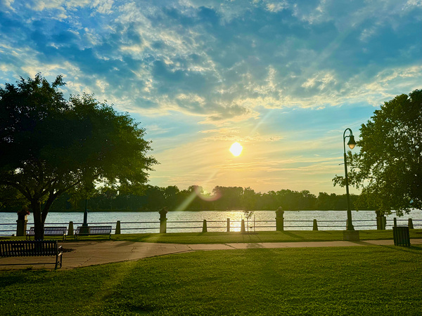 Sunset Reflections from the Quiet Side of the World Print