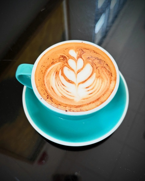 Latte Bloom April 2025 Art in a Cup Print