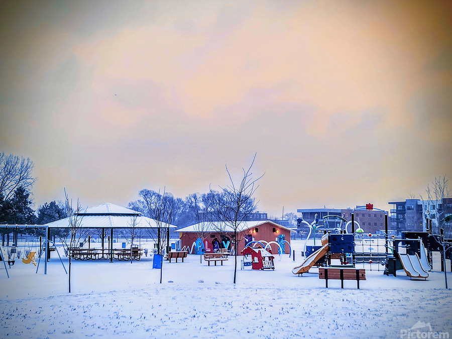 Snowy Playground  Print