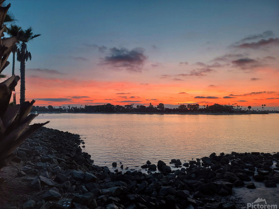 San Diego Sunset at Tidal  Print