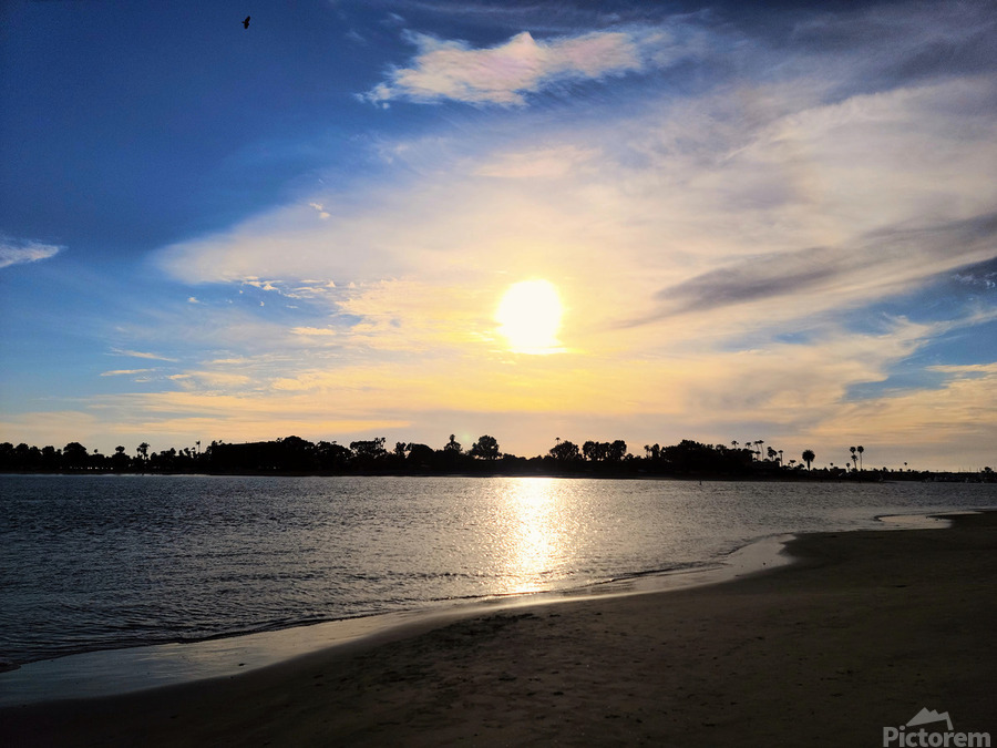 Soft Waves Carry the Day’s Goodbye  Print