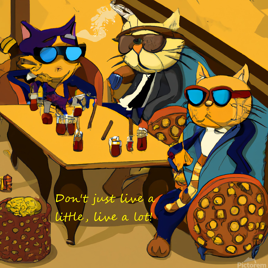 BadCatz High Life  Print
