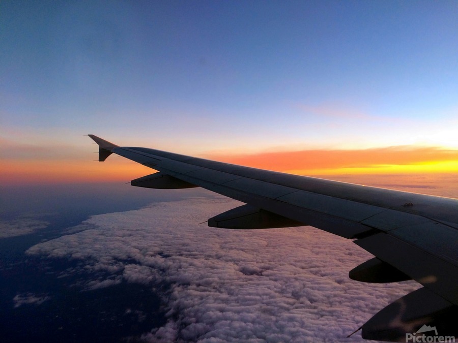 Flying into the Sunset 3  Print