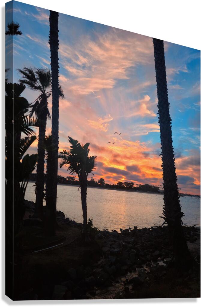 Sunset Paints the Sky in Fire Canvas Print