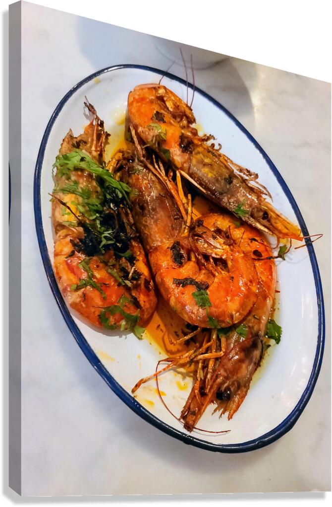 Cilantro & Smoke: A Portrait of Bold Simplicity Canvas Print