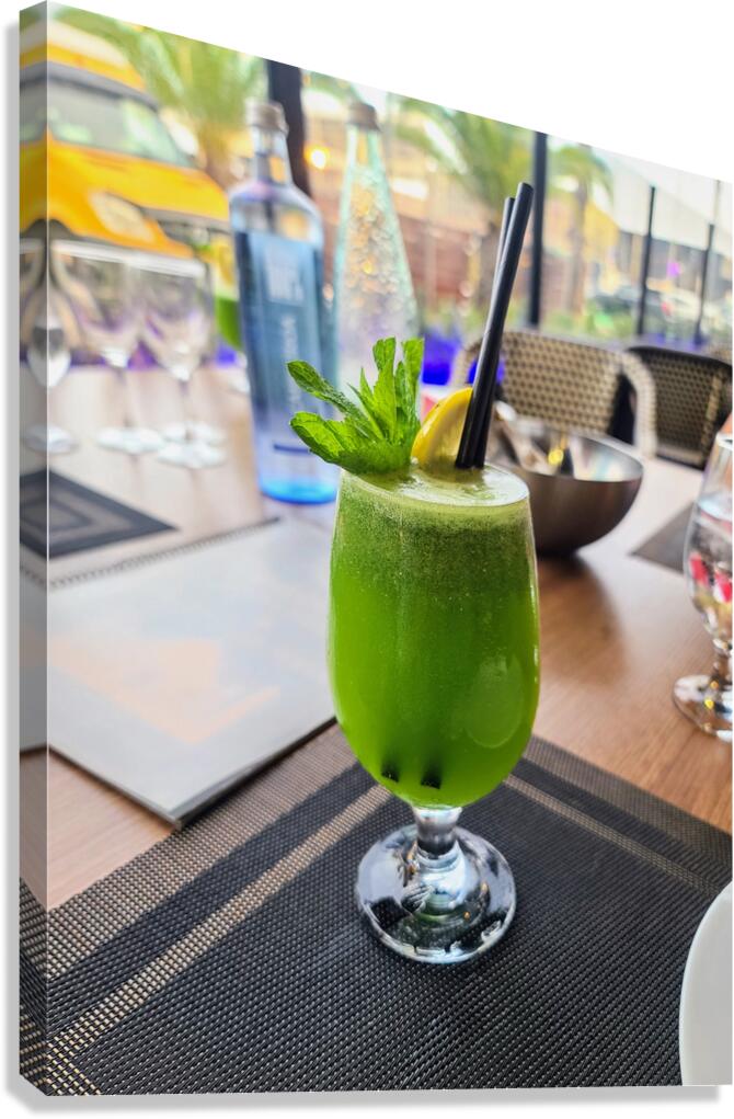 The Emerald Pour Canvas Print