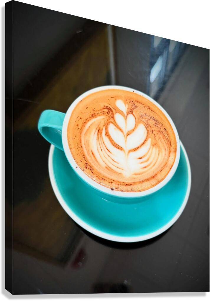Latte Bloom April 2025 Coffee Meets Art 1B Canvas Print