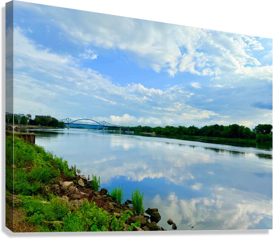 Whispers Between the Sky and Stream Canvas Print