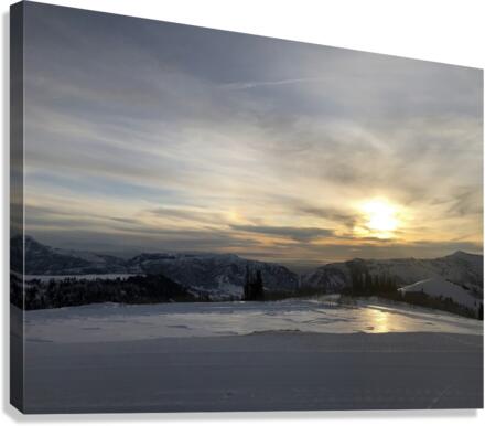 Heavenly Sunset in Eden 4 Canvas Print