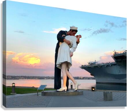 The Warm Frozen Kiss   Canvas Print