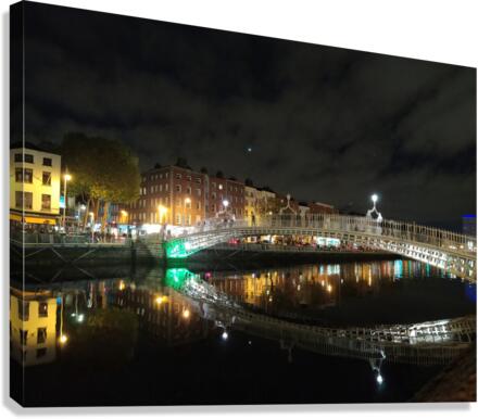 Dublin Dreams along River Quay 1C Canvas Print
