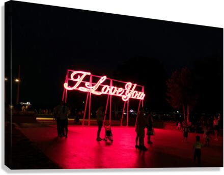 I LOVE YOU Sign 2 Canvas Print