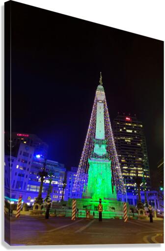 Christmas Tree Lights Canvas Print