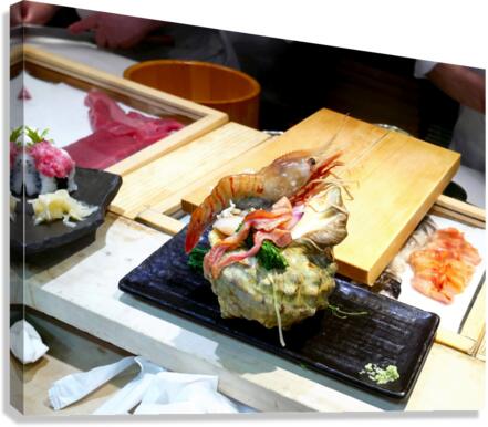 I Sea You Peeking Prawn Canvas Print