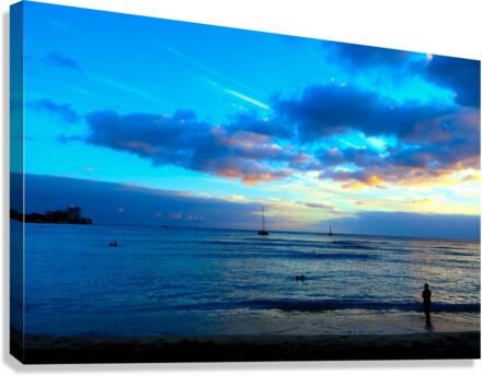 Hawaii Sunrise 2D Canvas Print