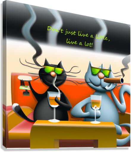 BadCatz 3D Bar Buddies Canvas Print
