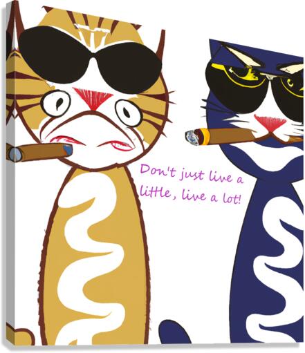 BadCatz Picasso Style Canvas Print