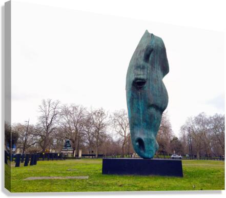 Horsehead Sculpture Canvas Print