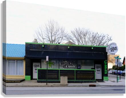 “CBD & Concrete” – Raw Real and Rooted Canvas Print