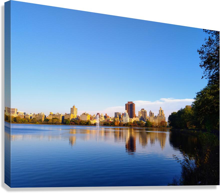 Blue Silence – Manhattan Panorama Canvas Print