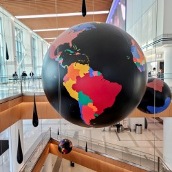 Hemispheres in Flight at  La Guardia Airport