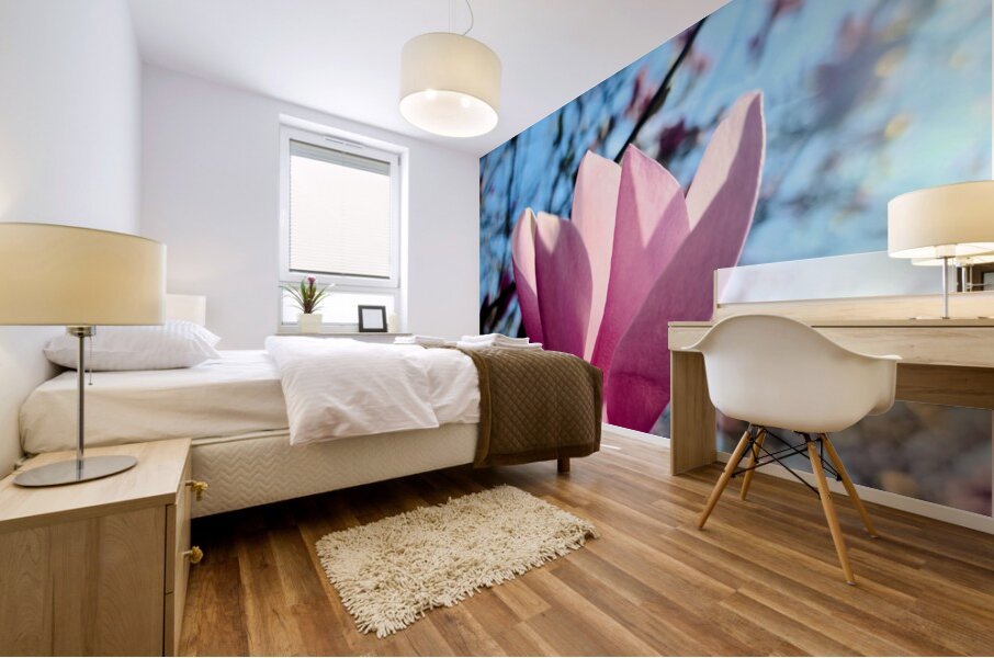 Petals Reflecting a Quiet Morning Mural print