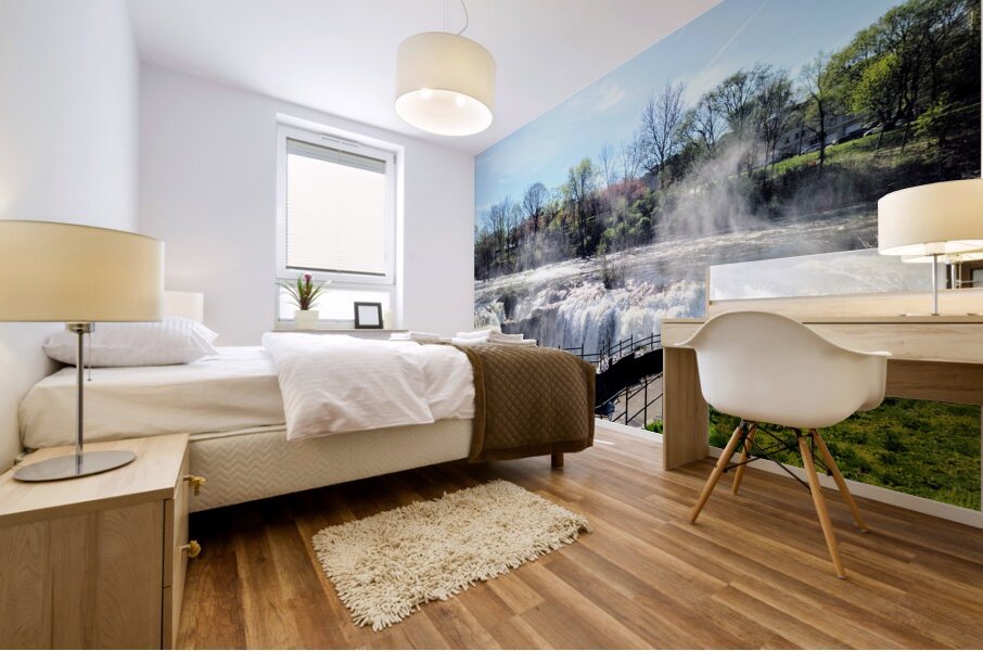 The Curve that Listens to the Falls Mural print