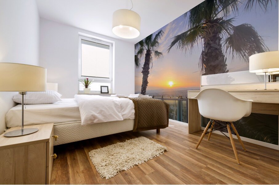 Tropic Stillness Above the Noise Mural print