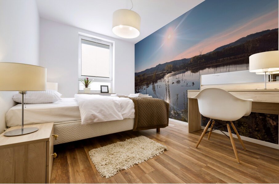 Reflections of La Crosse 2-Reflecting the brilliance of a new day Mural print