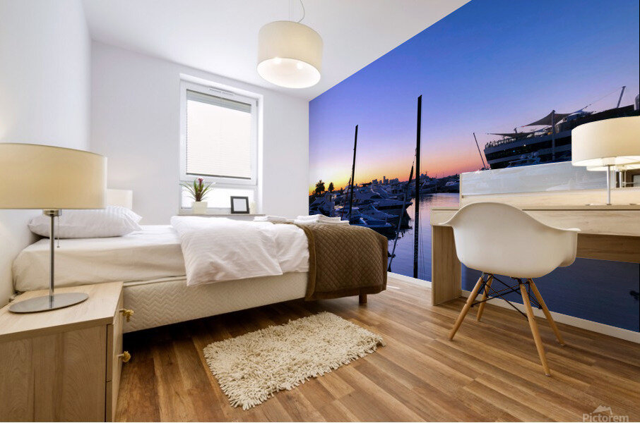 Docks of the Desert Dubai Style 2 Mural print