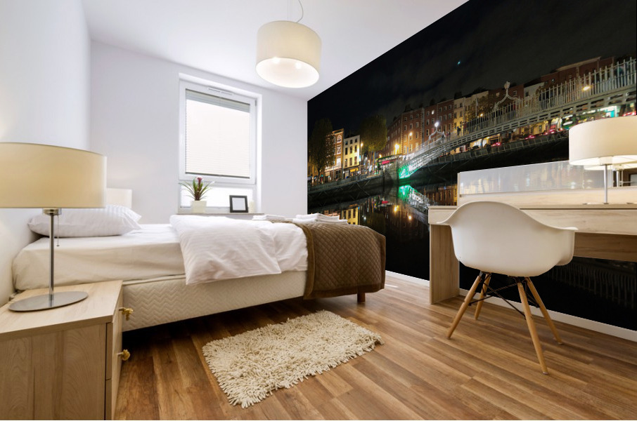 Dublin Dreams along River Quay 1 Mural print