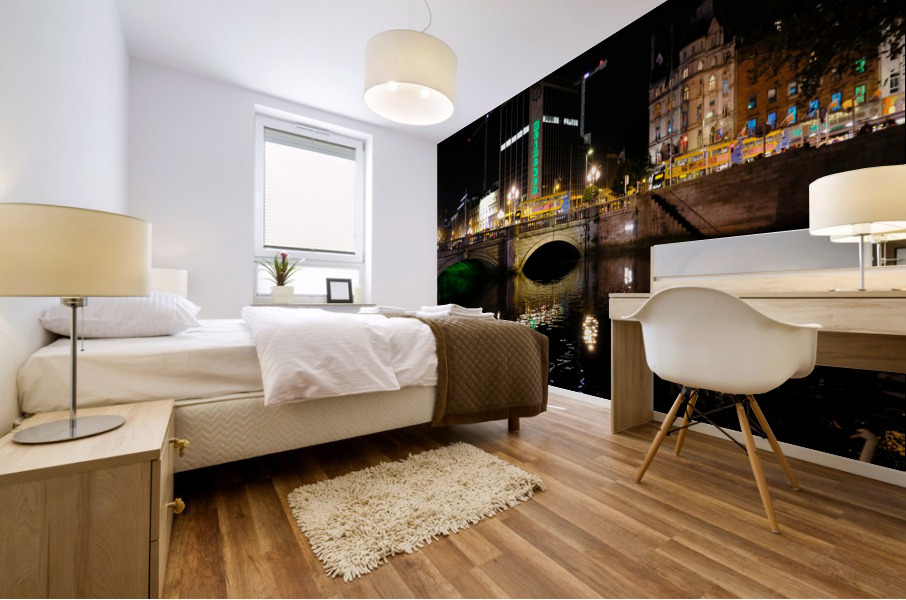 Dublin Dreams along River Quay 3 Mural print