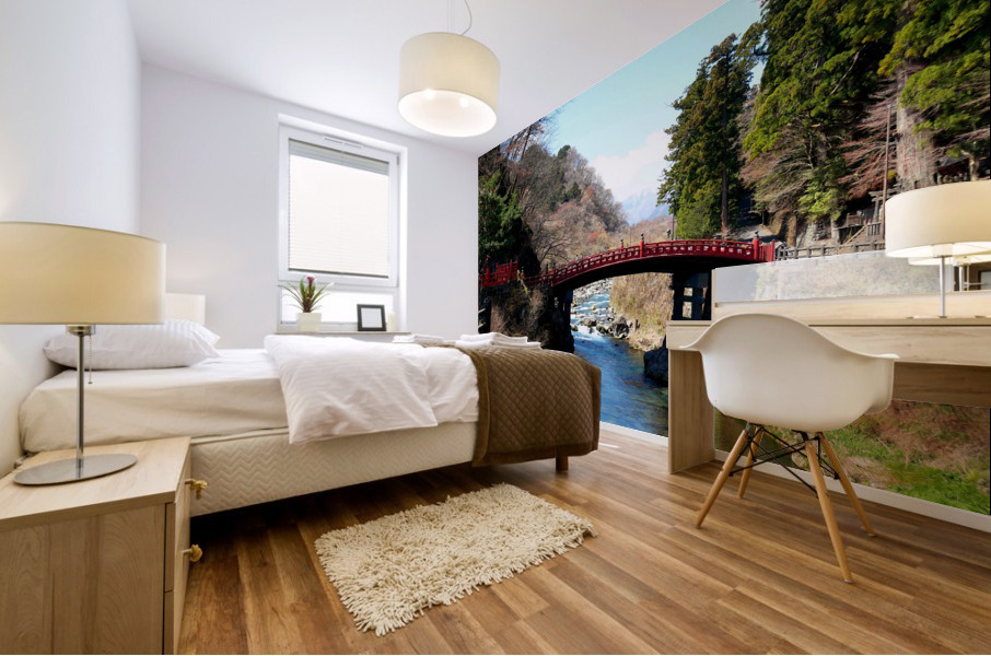 Water Under the Japanese Bridge 2 Mural print