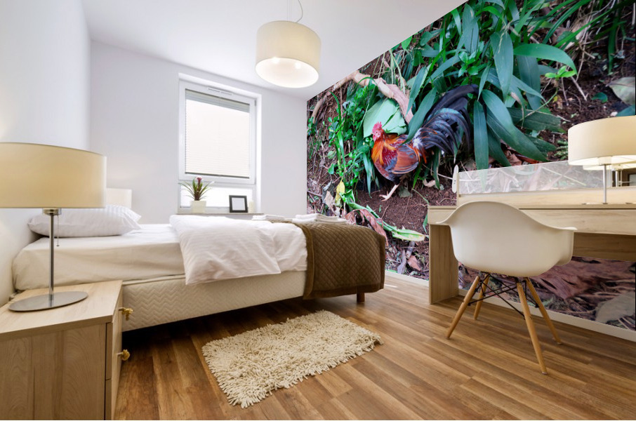 Cock in the Wild Mural print