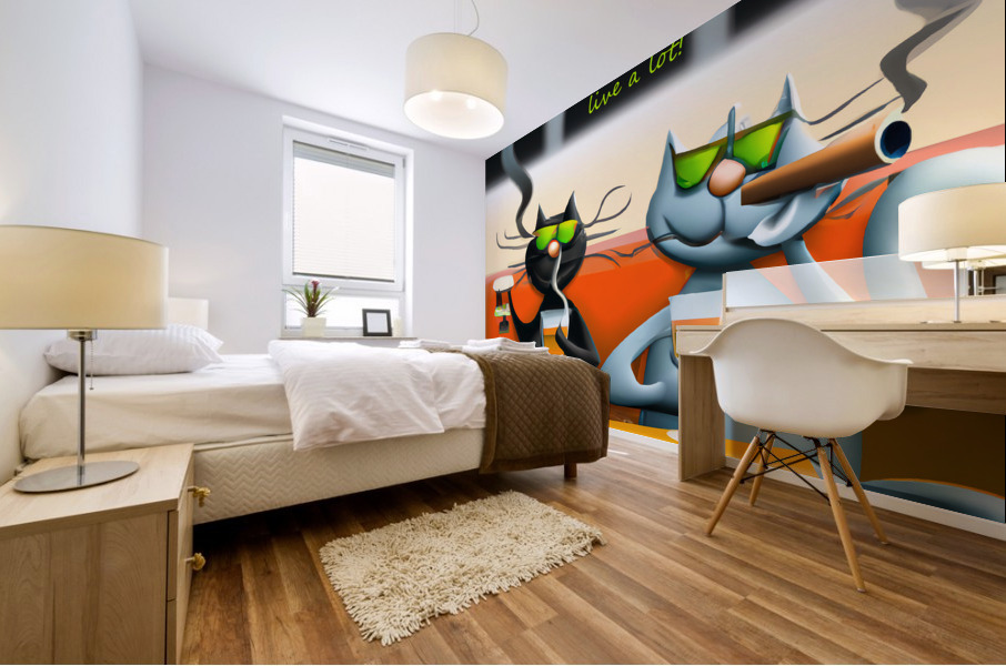 BadCatz 3D Bar Buddies Mural print