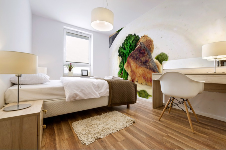 Pan Roasted Hake Mural print