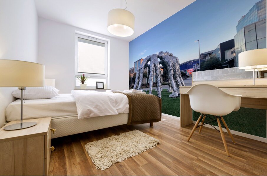 Interlocked Giants Mural print