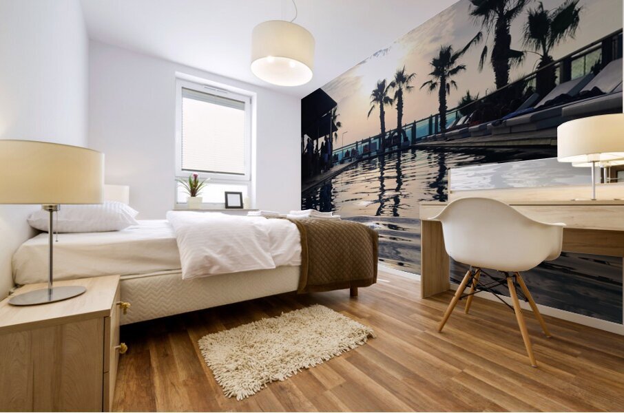 Sunset Social: The Last Light Lounge Mural print