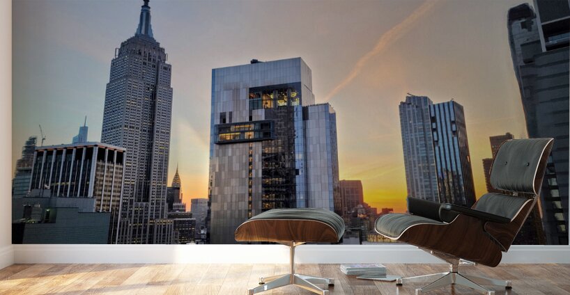 Sunrise Over the City Wall Murals