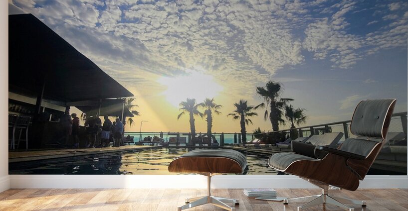 Paradise Reflected: A Sunset Dream Wall Murals