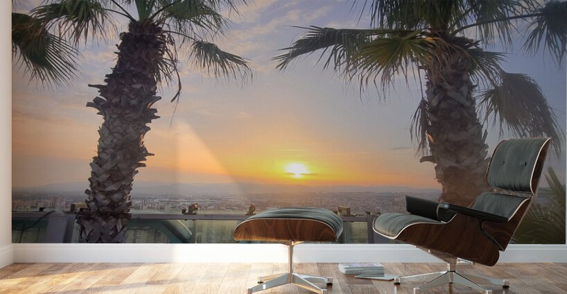 Tropic Stillness Above the Noise Wall Murals